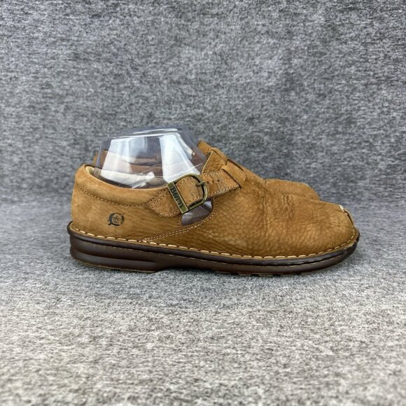 ✅Womens 9 Born Shoes Handcrafted Casual Buckle Loafer Comfort Brown Leather Flat - Picture 8 of 11